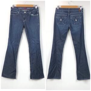 People's Liberation 27 Womens Dark Wash Bootcut Denim Jeans